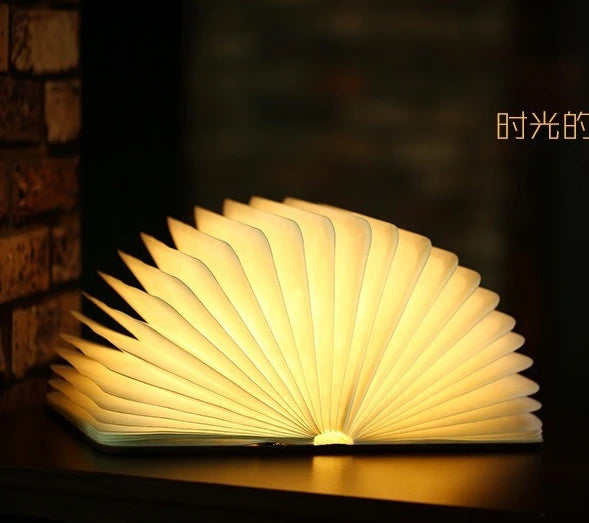 1 pcs USB Bedside LED Lamp Folding Book Light Atmosphere Nightlight Children's Reading Light Protecting Vision Birthday Gift