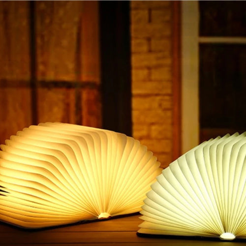 1 pcs USB Bedside LED Lamp Folding Book Light Atmosphere Nightlight Children's Reading Light Protecting Vision Birthday Gift